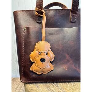 Poodle Goldendoodle Dog Lover Bag Charm Light Brown Dog Purse Charm FAST SHIP